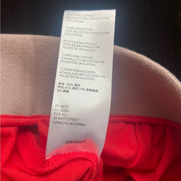 S 🔖 WE THE FREE Tube Top Crop Top Red Tan Brown Striped Band OB1031653 $58 - Picture 10 of 12